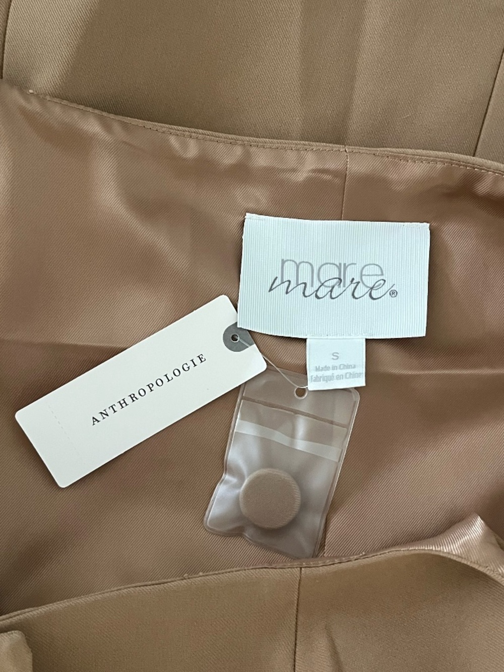 NWT MARE MARE x ANTHROPOLOGIE | Square-Neck Vest in Neutral | Size Small - Picture 9 of 12